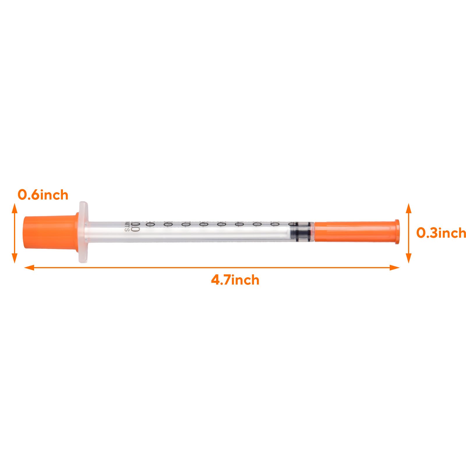 U-100 Syringes, 31G 5/16" (8mm) 1ml/cc Disposable Syringe, 100PACK — Amazon image 5