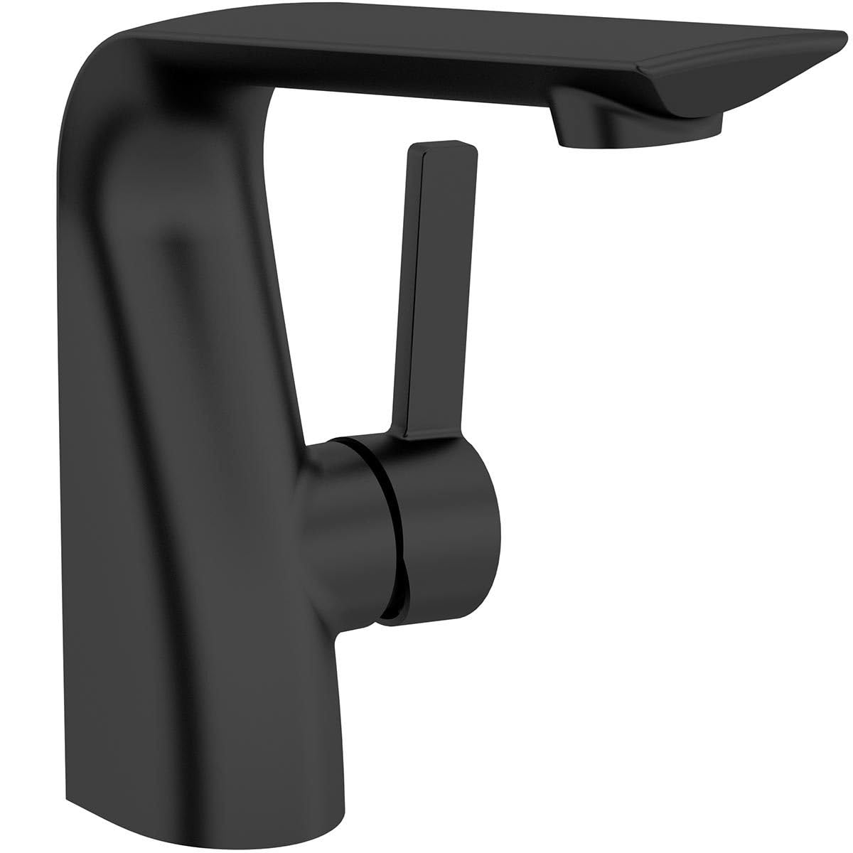 Mode Calatrava matt Black Basin Mixer tap - Black Basin Mixer tap, Round Basin Mixer taps, Bathroom taps Reliable