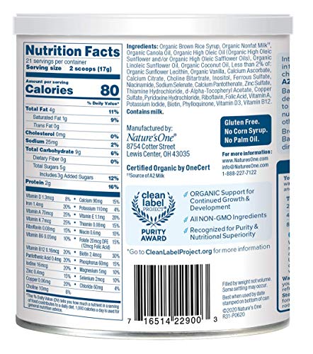 Babys Only Orga nic Toddler Formula, Dairy Dairy 12.6 Ounce - Thumbnail 5