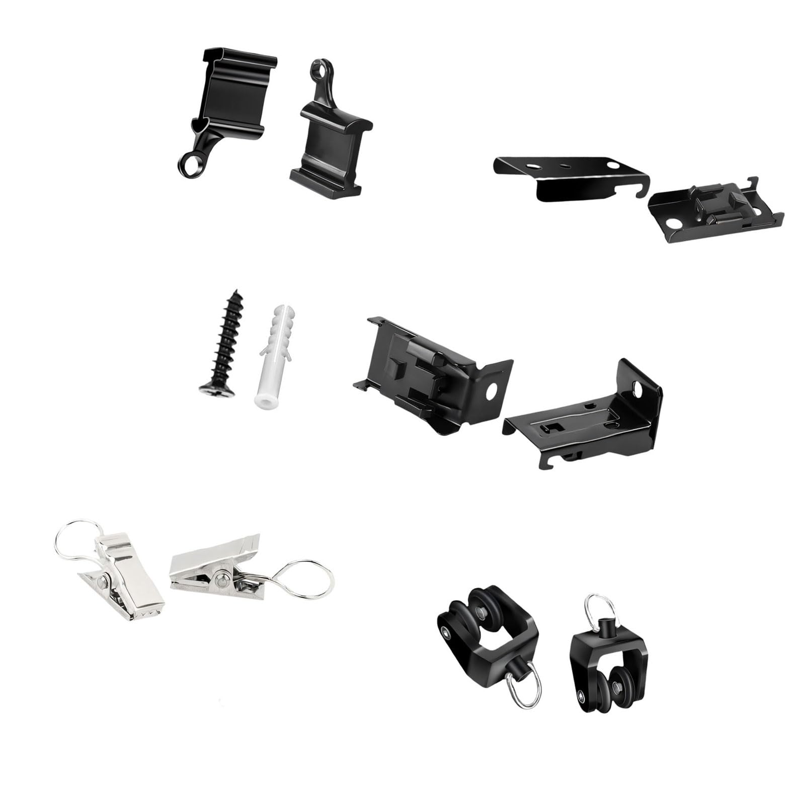 Ceiling Curtain Track Accessories Flexible Mounting Hardware Bendable Rails Room Divider Ceiling Curtain Track Accessories