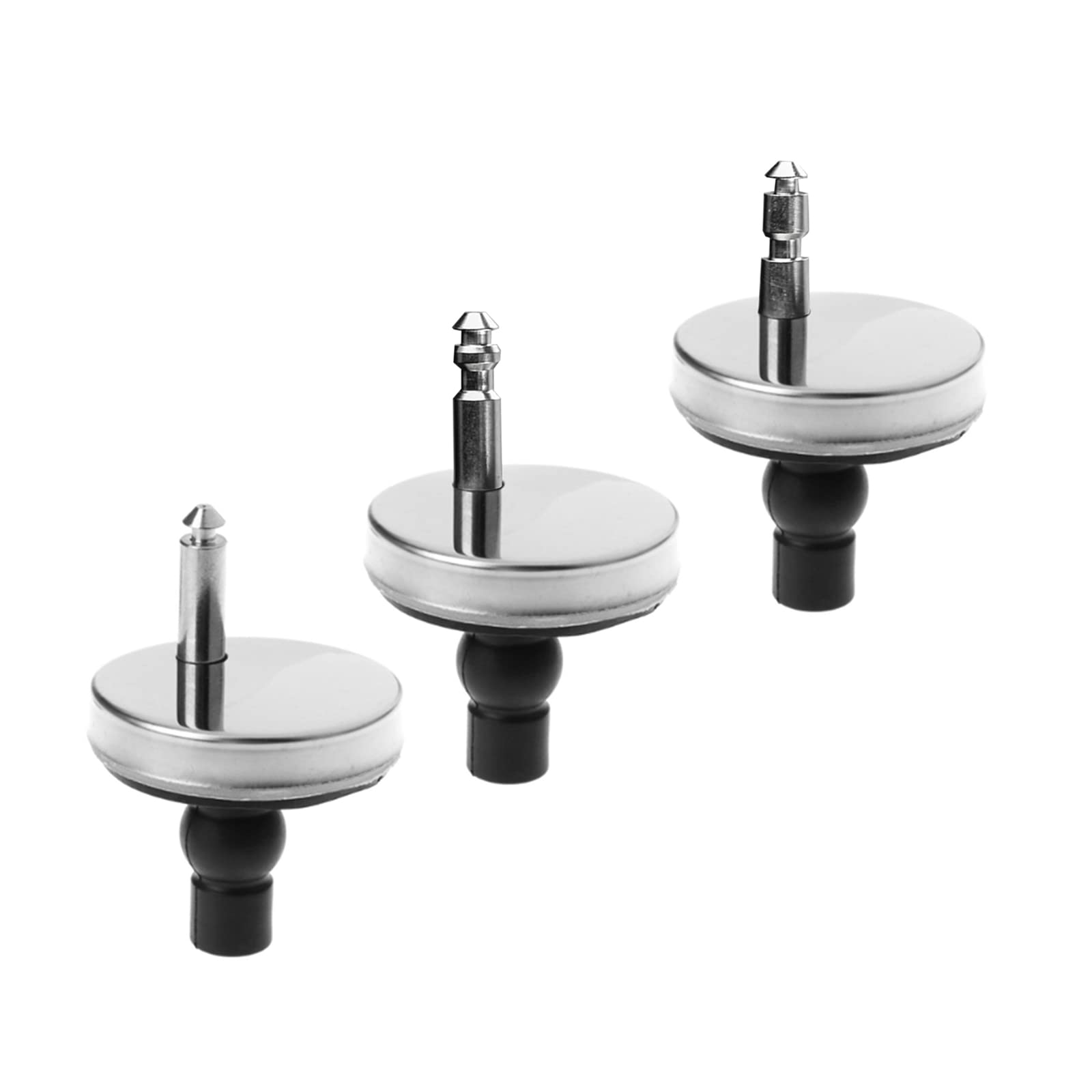 2pcs Universal Toilet Seat Hinge Fixings Top Fix Nuts Screws Replacement Quick Release Hinges Fittings Easy To Install Toilet Seat Fixings Screws Replacement Universal Rustproof