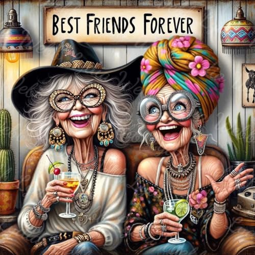 DYAIANGMU Friend Diamond Art Kits for Adults,Diamond Painting Kit for Beginner,5D Diamond Painting...