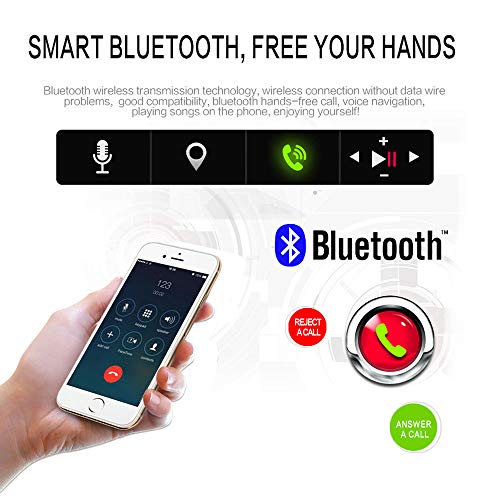 Bluetooth Car Stereo 2 Din 7'' Touch Screen Car Radio FM Receiver Mirror Link for iOS/Android Phone with Dual USB/AUX-in/SD Support Backup Camera Input + Steering Wheel Remote Control