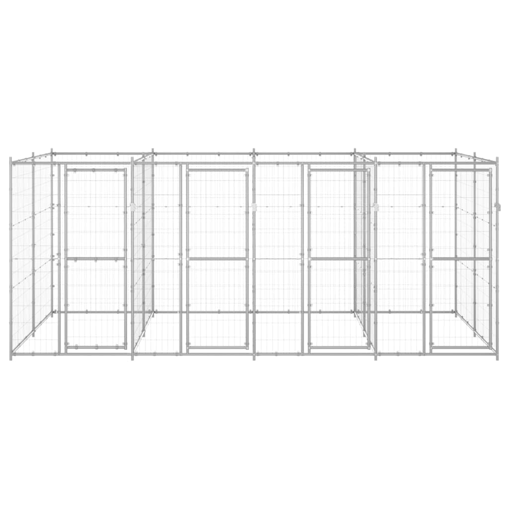 Forniture per animali domestici Cuccia per cani da esterno in acciaio zincato 9,68 m Prodotti per animali e animali domestici