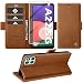 Produktbild Handyhülle für Samsung Galaxy A22 5G Hülle mit Schutzfolie, Galaxy A22 5G Hülle Wallet Leder Kartenfach Standfunktion Schutzhülle für Samsung A22 5G Hülle Flip Case Cover Klapphülle