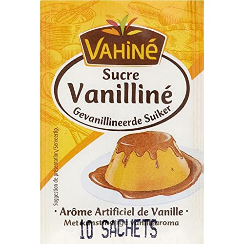 Vahiné Azúcar Vanilliné Aroma Artificial de Vainilla por 10 bolsitas de 7,5 g (lote de 5 o 50 sache)