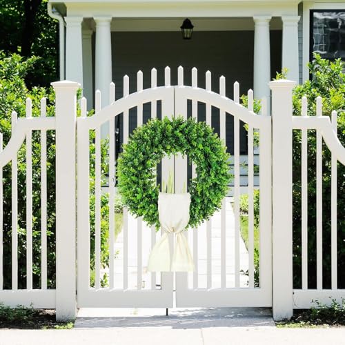 Couronnes de buis pour porte d'entrée 50 cm déco extérieure - 4