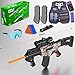 Toy Gun Automatic Sniper Rifle with Lanyard, Electric Realistic Toy Foam Blasters- 200 Darts, Tactical Vest Set, Scope and 2 Clips, Cool Toys for Kids Ages 8-12, Birthday Xmas Gifts for Boys