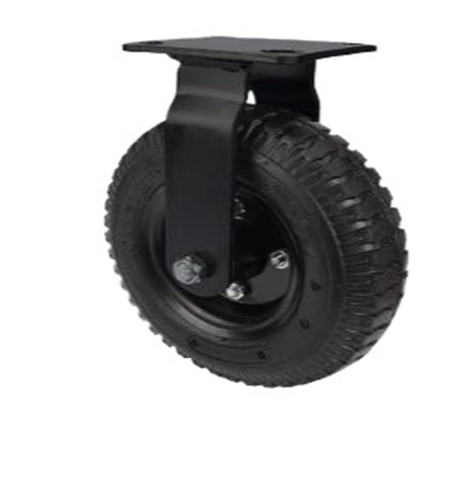 Roulette gonflable absorbant les chocs avec roue de 8 pouces en caoutchouc charge lourde