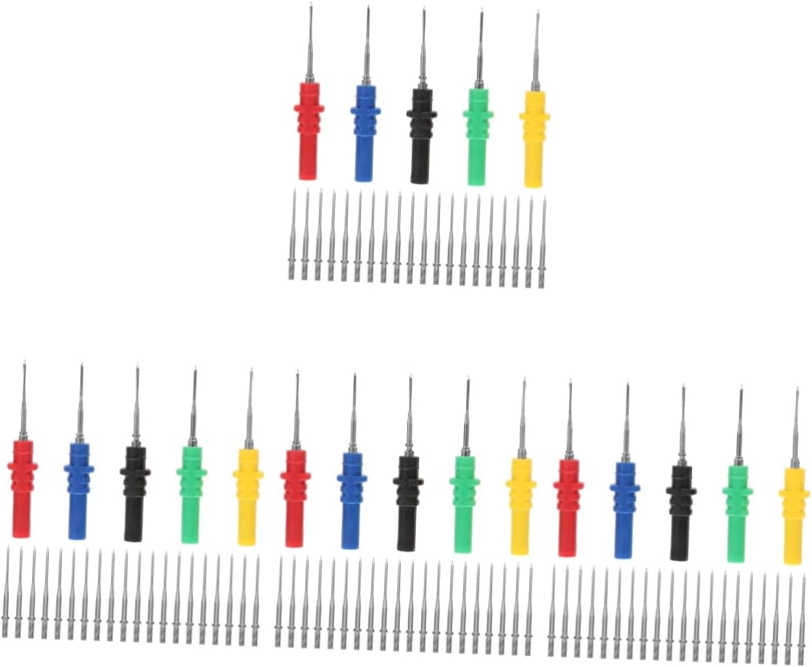 Cabilock 4sets Wire Piercing Probe Kit for Multimeter Testing Non-Destructive Electrical Probes for Automotive Repair Insulation Piercing Clip Tools