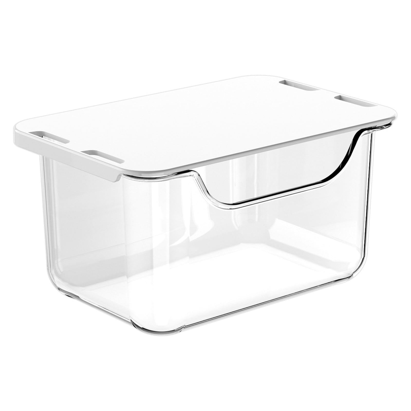 TQUXNGA Wall Mounted Bathroom Storage Box Clear PET Hanging Organizers for Cosmetics and Toiletries Easy to Cleaning Clear Cosmetic Planner