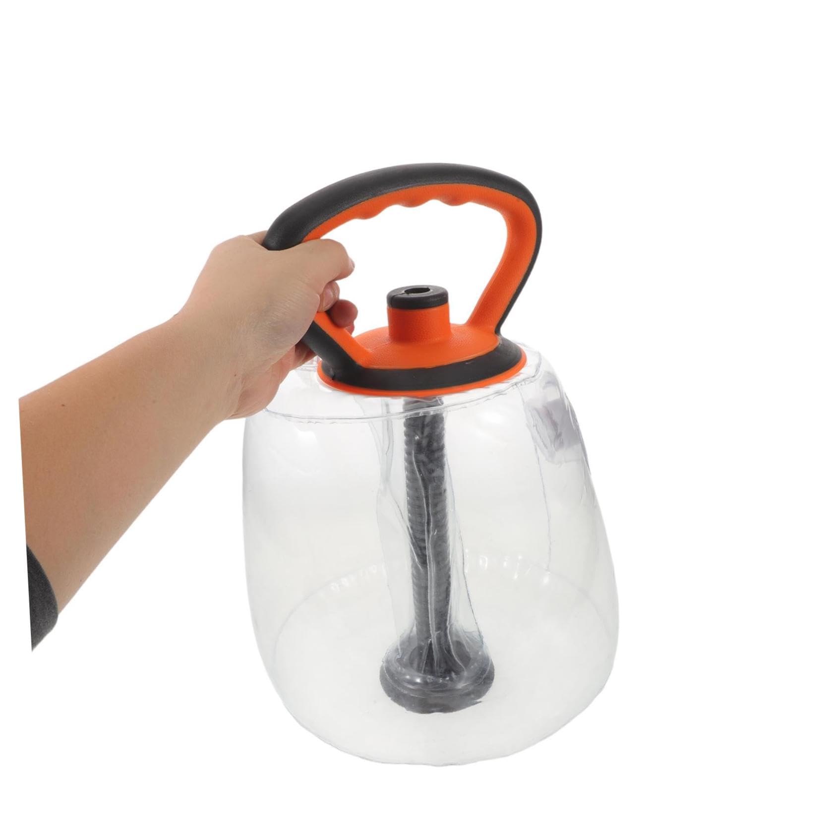 Kettlebell Regolabile Riempito d'Acqua 40 Kg Presa Sicura e Guscio Morbido in PVC, Attrezzatura per Esercizi Gambe e Fianchi, Allenamento Forza per Casa e Palestra