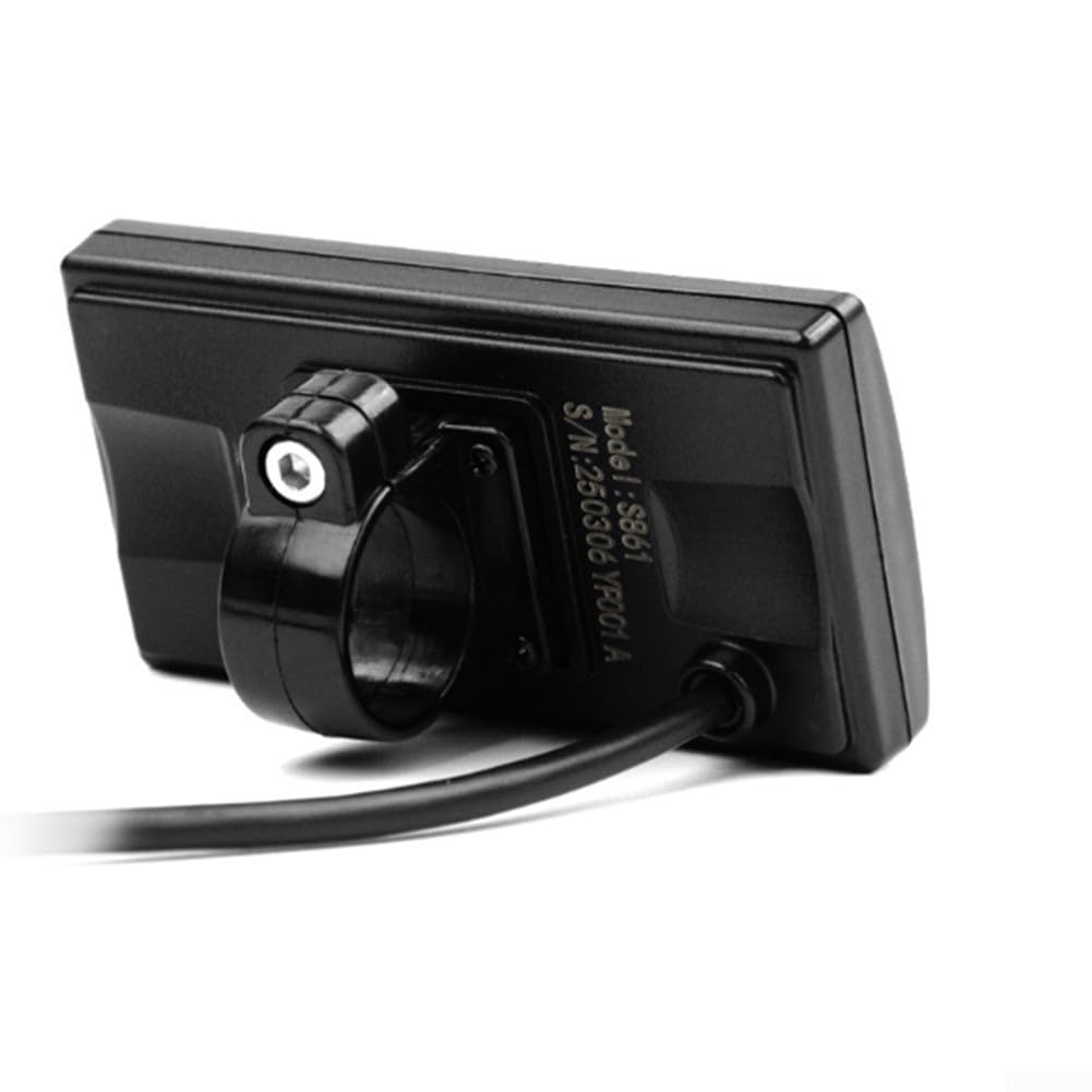 EbikePro Display LCD Per E-Bike 24V/36V/48V, Schermo Con Metriche Chiare, Connettore Impermeabile 5 Pin, Per Controller #2 (Nero)