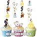 Lot de 36 décorations prédécoupées et comestibles AK Giftshop - Thème Disney La Belle et la Bête - Pour cupcakes/gâteaux