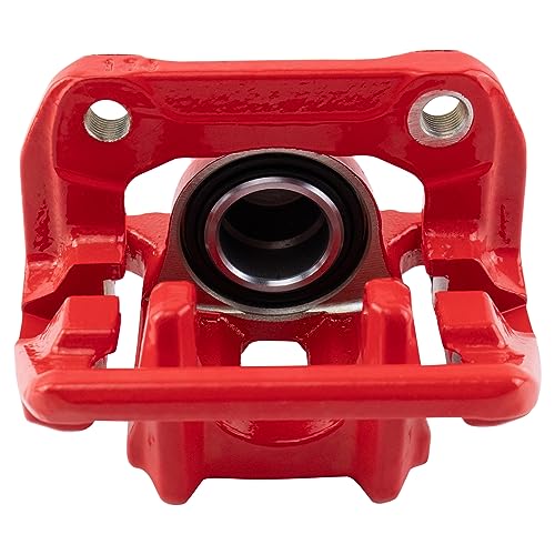 Image of TRQ Performance Rear Driver and Passenger Side Brake Caliper Set Caliper Brackets Hardware Compatible with 07-12 Acura RDX 07-11 Honda CR-V excluding Japan Built Models 10-11 Honda Accord Crosstour