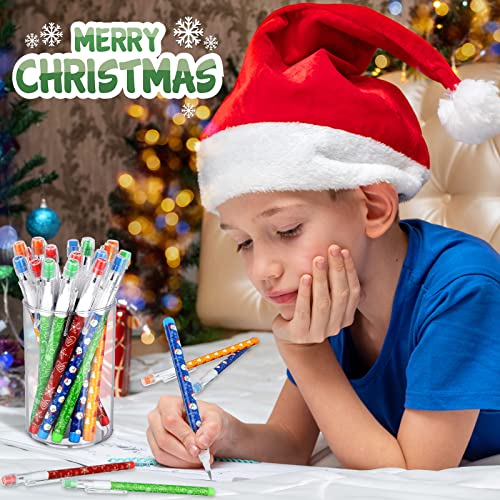 Lápices apilables navideños Teling 120 piezas miniatura 5
