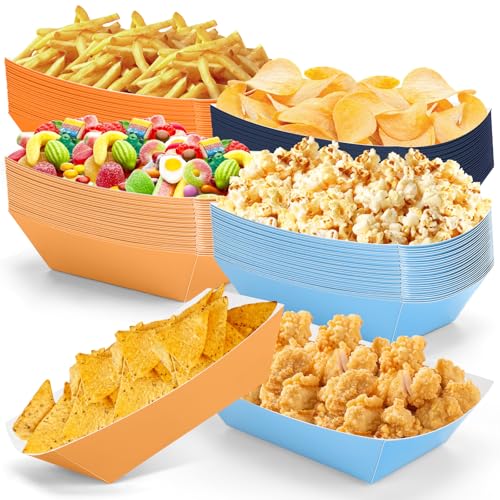 100Pcs Blue Dog Birthday Party Supplies Orange Bluey Plates Paper...