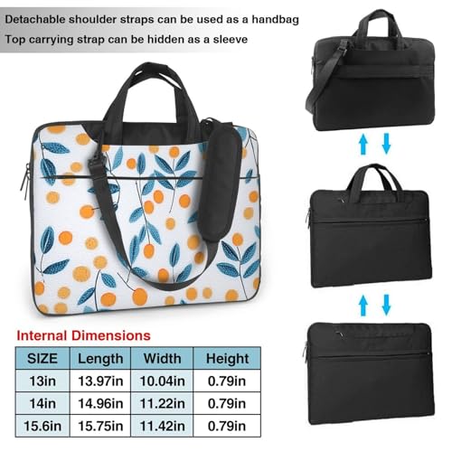 Bolso para portátil impermeable 13 pulgadas naranja y azul miniatura 3