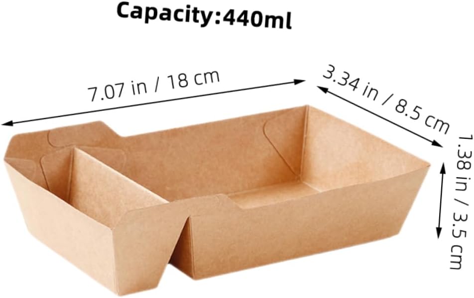 100pcs Snack Box Party Candy Container French Fry Box Snack Holder Takeout Containers