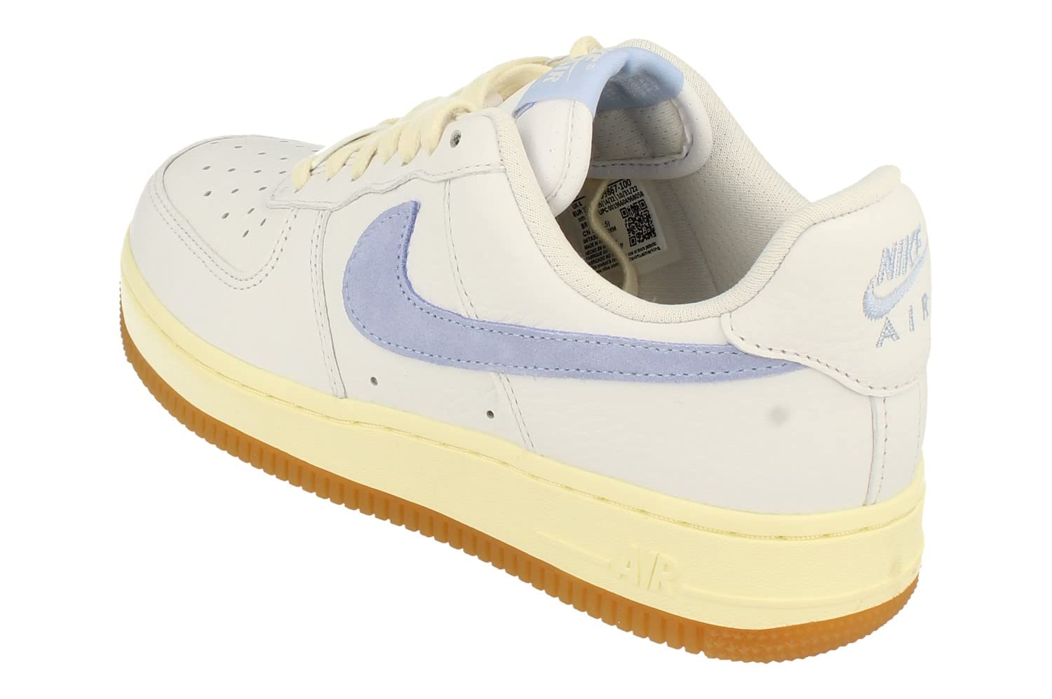 Nike Air Force 1 07 Womens Trainers FD9867 Sneakers Shoes (UK 6.5 US 9 EU 40.5, White Cobalt Bliss Alabaster 100)