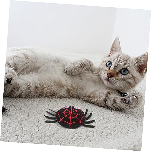 SUPVOX Boneca De Pelúcia Para Animais De Estimação Brinquedo De Gato De Halloween Aranha Catnip Brin
