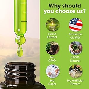 Pet Hemp Oil Drops Treats for Dogs and Cats – Anxiety, Stress, Pain – Calming Aid – Hip and Joint Support Relief -and Skin Health – Rich in Omega 3-6-9 – Made in USA, (2 Pack)