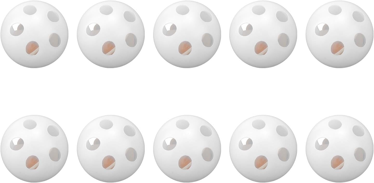 10pcs Rattle Balls Inserts, 24mm Baby Noise Maker Inserts for Doll Repair Rattle Box Stuffed Balls for Toys Animal Puppy Doll Pet