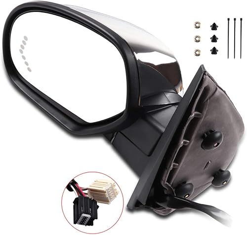 Miniatura 9 de SCITOO Espejo retrovisor lateral del conductor apto para 2007 para Chevy Silverado Pickup nuevos modelos de estilo de carrocería 2008-2013 ajuste de