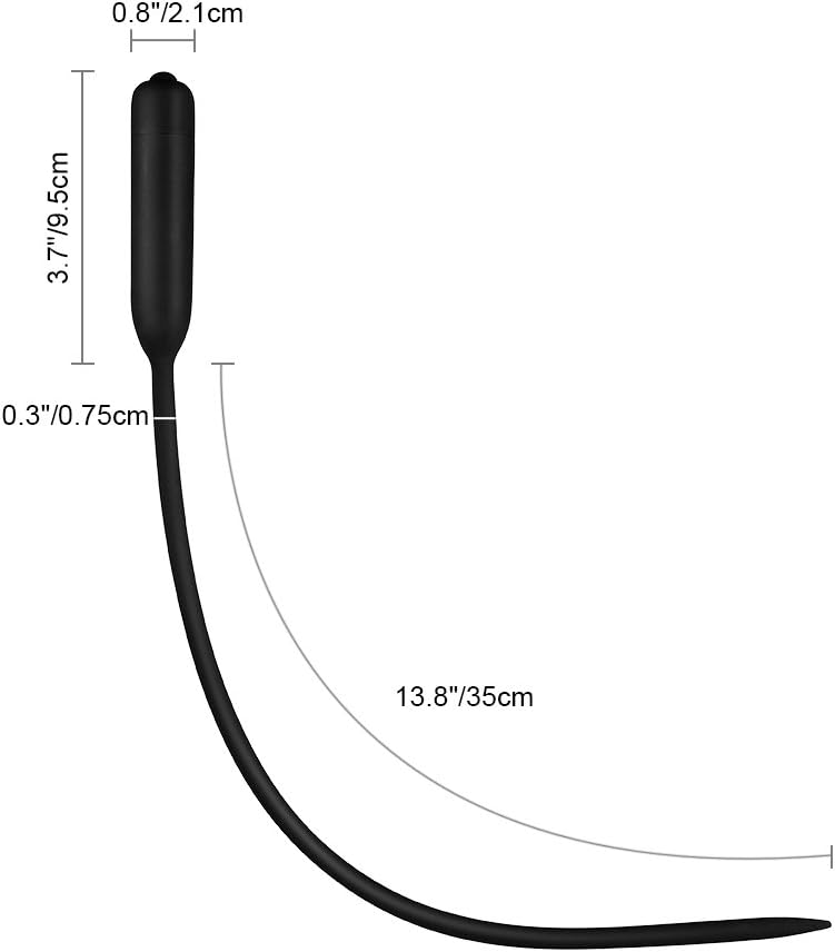 Urethral Sounds，Utimi Vibrating Urethral Dilator Sleek Sperm Plug Stimulating Urethral Male Massager