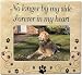 BANBERRY DESIGNS Pet Memorial Ceramic Picture Frame - No Longer by My Side Forever in My Heart - Pet Loss - Pet Photo Frame - Pet Sympathy Gift - in Memory of a Pet