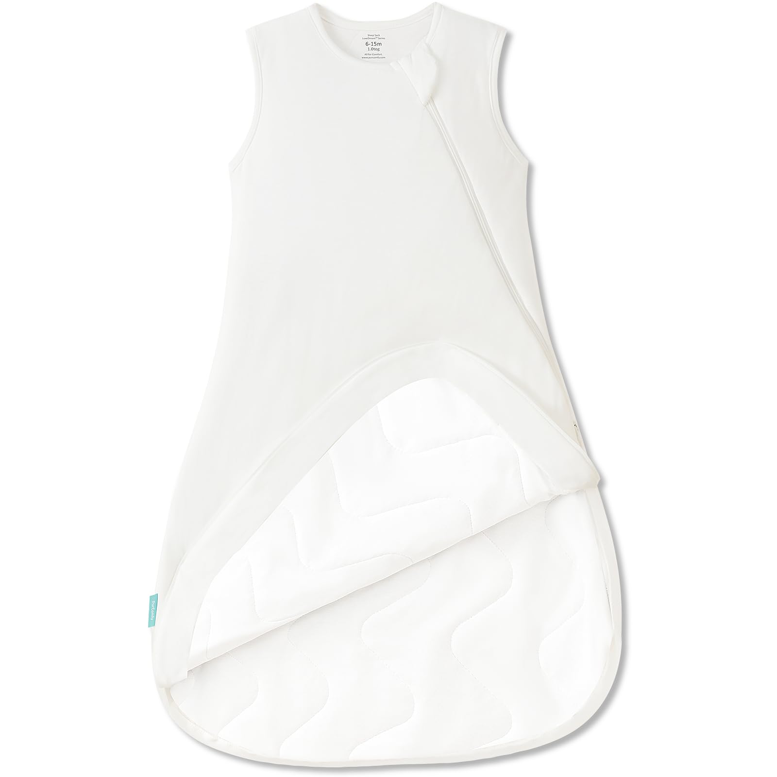 PurComfy Supersoft Bamboo Viscose Sleep Sack, 1.0 TOG Baby Sleeping Bag