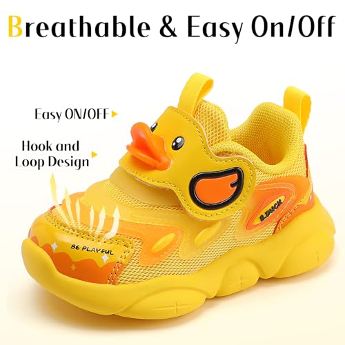 B.Duck Toddler Shoes for Girl and Boy - 3D Cartoon Kids Sneakers Size 5-124