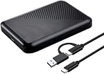Ultra Slim Portable External Hard Drive USB 3.1 Type C HDD Storage for PC, Mac, Laptop, PS4, Xbox one (1TB)