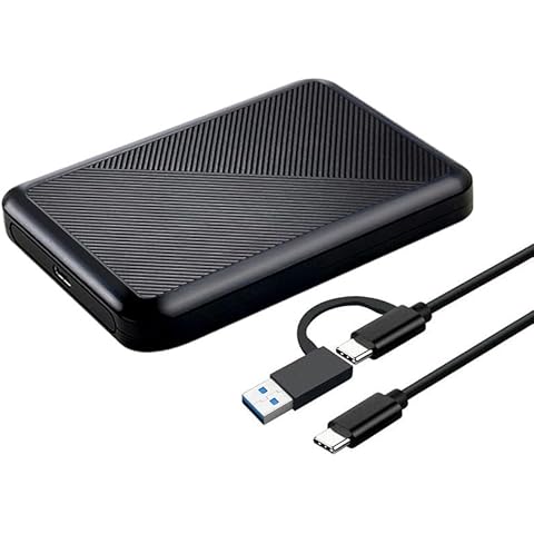 Tianken 250GB Ultra Slim Portable External Hard Drive USB 3.1 Type C HDD Storage for PC, Mac, Laptop, PS4, Xbox one Cover
