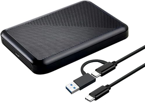 Ultra Slim Portable External Hard Drive USB 3.1 Type C HDD Storage for PC, Mac, Laptop, PS4, Xbox one (1TB)