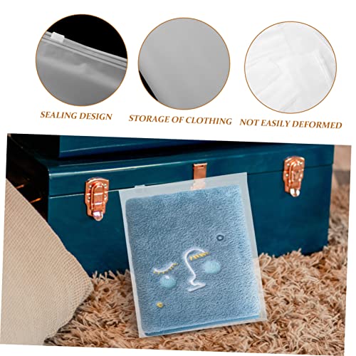 Mobestech 25pcs Thicken Self-seal Clothing Storage Bags Transparent Garment Organizers for Travel Camping Home Includes Each4