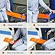 LOSCHEN Transferbrett, Schiebehilfe für den Transfer vom Rollstuhl zum Bett, zur Toilette, zur Badewanne, zum Auto (Orange)