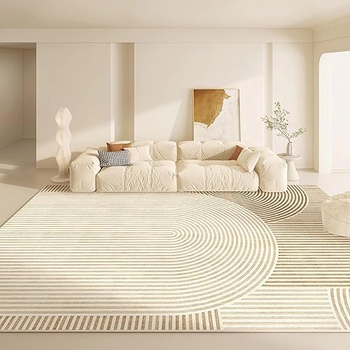 Tapis lavable et antidérapant grand format moderne pour salle à manger