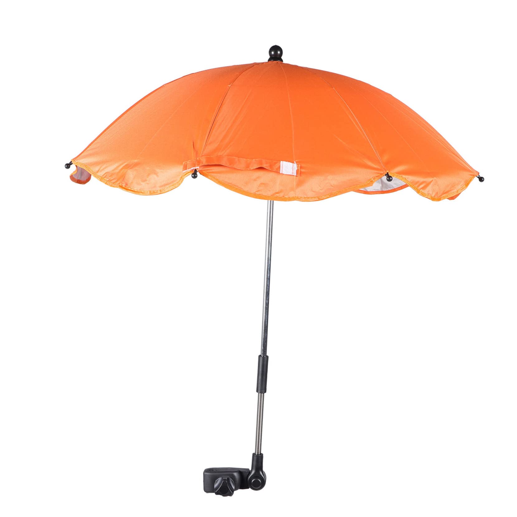 2piezas Sombrilla De Cochecito Uv Parasol Para Bebés Clip Rotatorio Protección Solar Para Carritos y Sillas De Reflectante