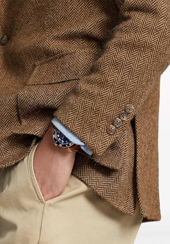 Men's Herringbone Tweed Blazer Vintage Wool Blend Sport Coat Jacket with Pocket3