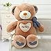 Lulihhhh 70/90/110 cm poupée Mignonne Ours en Peluche câlin Ours poupée marionnette poupée Fille Cadeau de Jour en Peluche Ours en Peluche 110 cm Marron