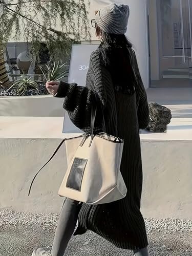 Women's Plus Size Oversized Long Cardigan Sweaters Chunky Knit Open Front Duster Coats with Pockets Winter Outwear2