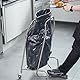 APS Tret-Beutelhalter, handkontaktloser Mülleimer mit Trittmechanismus, Trittmülleimer mit 2 Lenkrollen, geeignet für Müllbeutel bis 120 Liter, BxTxH: 59 x 43 x 96 cm, Edelstahl