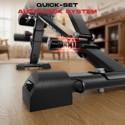 Roygym Panca Palestra Multifunzione, Panca Regolabile Panca Pesi Con Schienale Regolabile In 11 Posizioni, Cuscino Regolabile In 3 Posizioni, Panca Pesi Pieghevole Da 400KG - 4