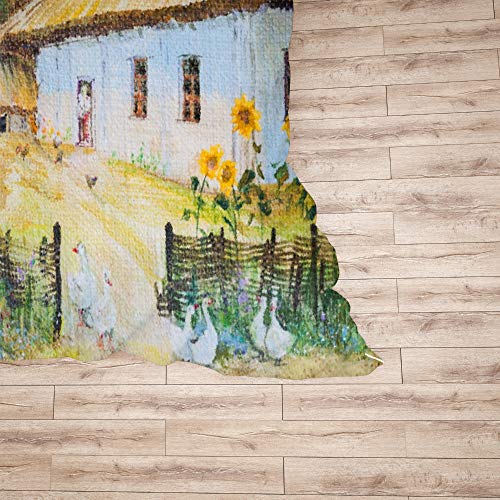 Parure de lit paysage rural avec housse de couette polyester durable CHEHONG