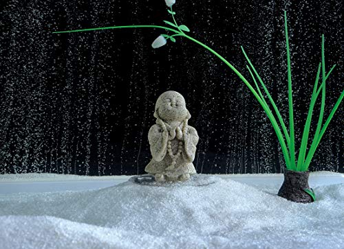 Image of Carefree Fish Aquarium Decoration Minimalist Sandstone Buddha Fish Tank Decor Bring Home a Ray of Sunshine