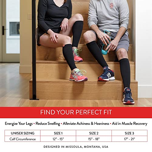 VIM & VIGR Nylon 15-20 mmHg Graduated Compression Leg Sleeves (Black Solid, Unisex 1)4