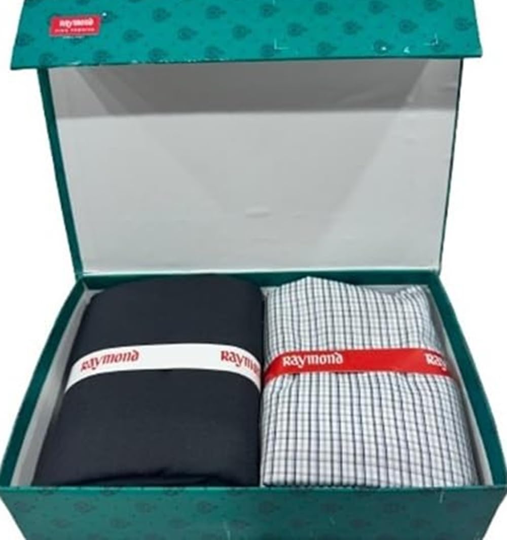 raymond fabrics Raymond Men’s Premium Shirt & Trouser Fabric Combo | Unstitched Cotton Blend | Formal & Office Wear Fabric Set-picture-27
