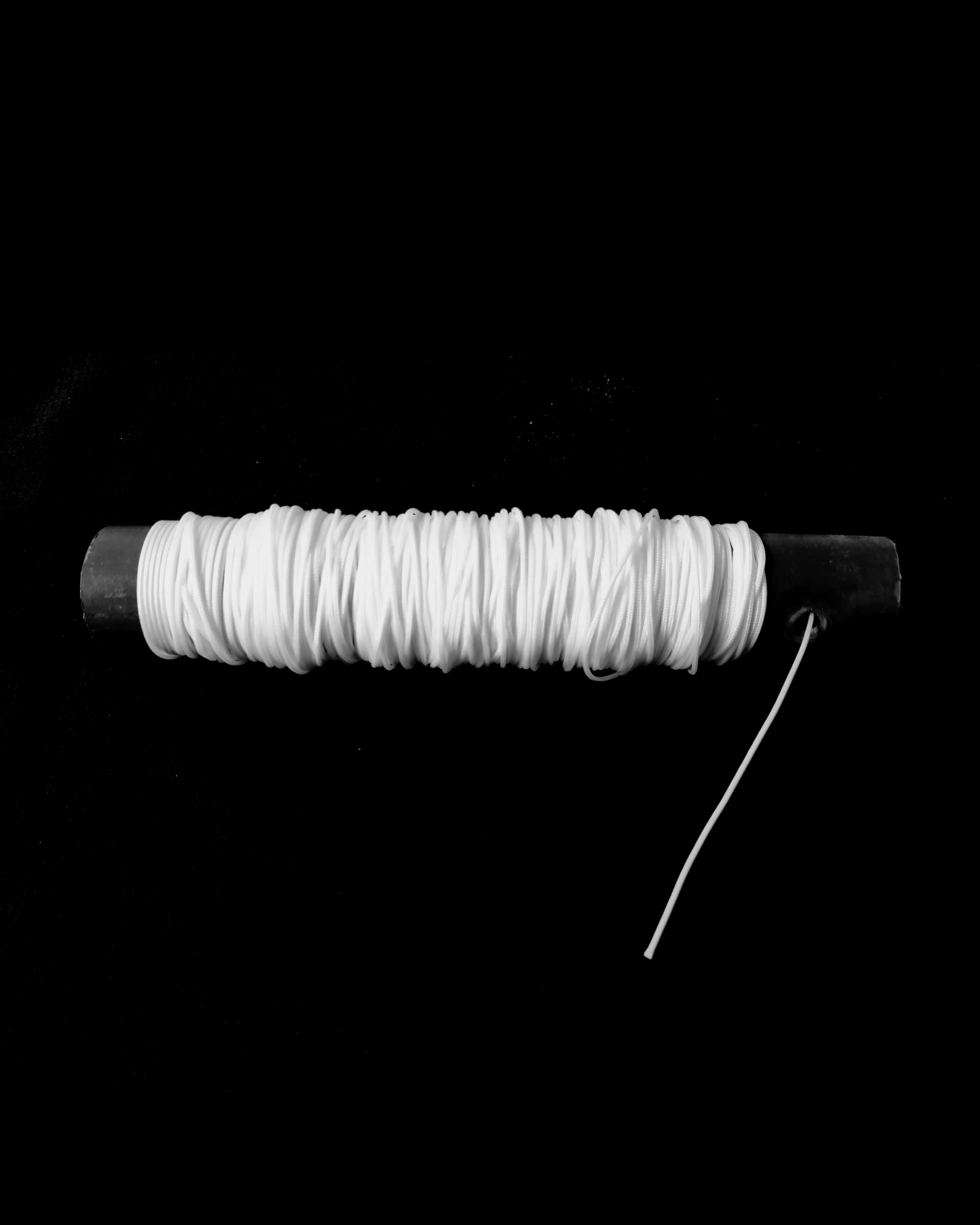 Polyester Cord for Roman Blinds and Honeycomb Blinds with Free - 25 Roman Blinds Rings (Thickness of The Cord - 0.9mm, 25 Meters), grommets