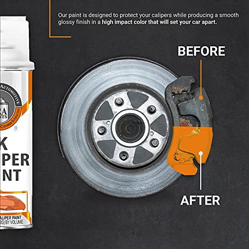 Era Paints Orange Brake Caliper Paint Kit With Omni-Curing Catalyst Technology - 2K Aerosol Glossy Finish High Temp Resistance And Extreme Durability Against Color Fade And Chemicals Like Brake Fluid #TOP1